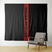 Tenture Thin Red (En situation (horizontale))
