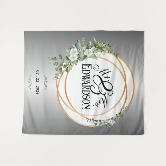 Tenture Threads en argent et or d'élégance enchantés (Devant (Horizontal))