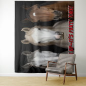 Tenture Three Horses Party Time Photo Backdrop  (En situation)