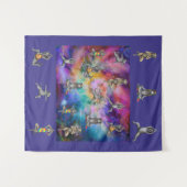 Tenture Tie Dye Irish Wolfhound (Devant (Horizontal))