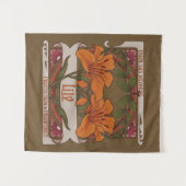 Tenture Tiger Lily Fleurs Vintages Protection Prospérité (Devant (Horizontal))