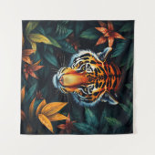 Tenture “Tiger of Mine” – Colourful Tiger Portrait (Devant (Horizontal))
