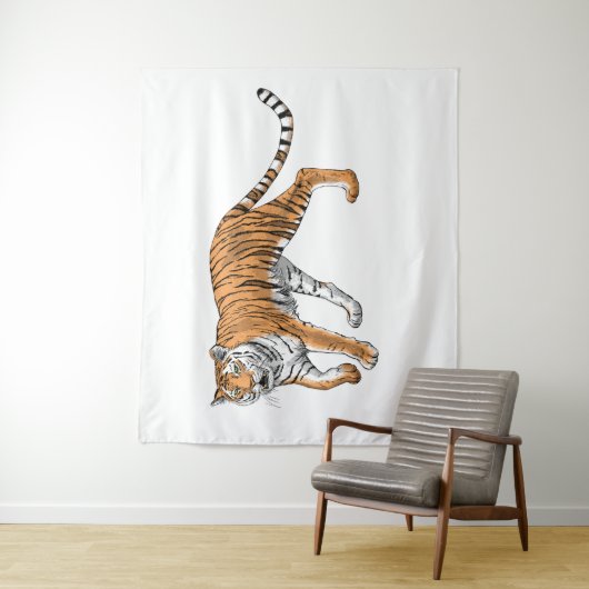 Tenture Tigre (En situation)