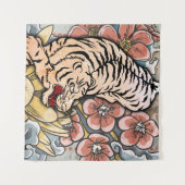 Tenture Tigre blanc (Devant (Horizontal))