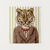 Tenture Tigre dans l'usage de soirée (Devant)