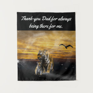 Tenture Tigre et petit