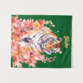 Tenture Tigre Personnalisé (Devant (Horizontal))