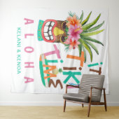 Tenture Tiki Luau | Plage tropicale Aloha (En situation (horizontale))