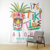 Tenture Tiki Luau | Plage tropicale Aloha (En situation)