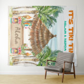 Tenture Tiki Luau | Tropical Beach Tiki Bar (En situation (horizontale))