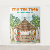 Tenture Tiki Luau | Tropical Beach Tiki Bar (Devant)