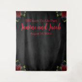 Tenture Til Death Do Us Part Gothique Rose Photo Contexte (Devant)