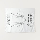 Tenture Til Death Do Us Party Bachelorette Tapestry (Devant (Horizontal))