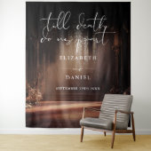 Tenture Till Death Gothic Mariage (En situation)