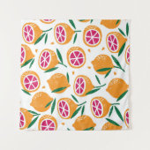 Tenture Timbre de fruits Motif texturé sans joint (Devant (Horizontal))