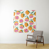 Tenture Timbre de fruits Motif texturé sans joint (En situation)