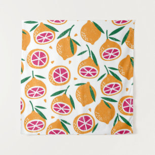 Tenture Timbre de fruits Motif texturé sans joint