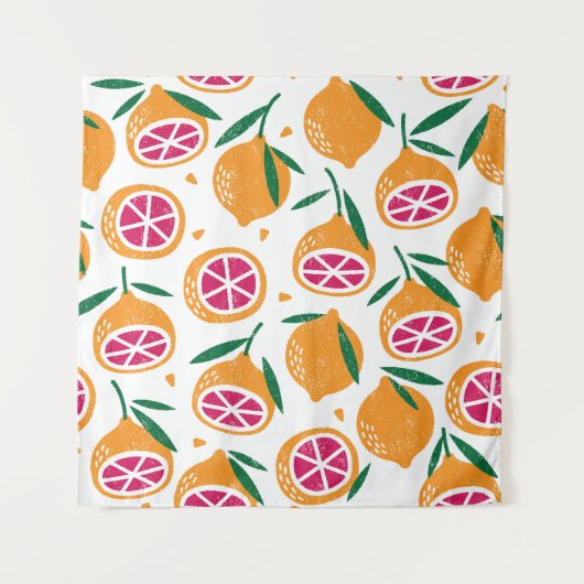 Tenture Timbre de fruits Motif texturé sans joint (Devant)