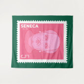 Tenture Timbre Seneca - (Devant (Horizontal))