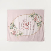 Tenture Timeless Rose Gold Dusty Pink 50th Birthday Party (Devant (Horizontal))