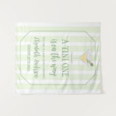 Tenture Tini One Baby Shower (Devant (Horizontal))