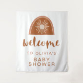 Tenture TINLEY Boho Terracotta Arc-en-ciel Baby Shower (Devant)