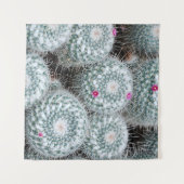 Tenture Tiny rose Fleurs Plantes Cactus (Devant (Horizontal))