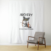 Tenture Tir à l'arc parce que le meurtre est faux (En situation)