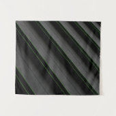 Tenture Tissu à rayures blanches et noires (Devant (Horizontal))