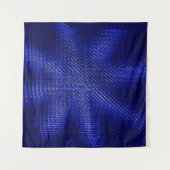 Tenture Tissu bleu et noir (Devant)