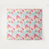 Tenture Tissu de fond avec fleurs peintes pour photos (Devant (Horizontal))