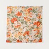 Tenture tissu floral vintage (Devant (Horizontal))
