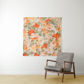 Tenture tissu floral vintage (En situation (horizontale))