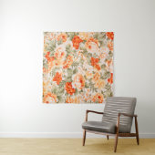 Tenture tissu floral vintage (En situation)