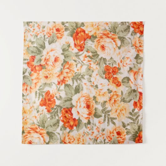 Tenture tissu floral vintage (Devant)