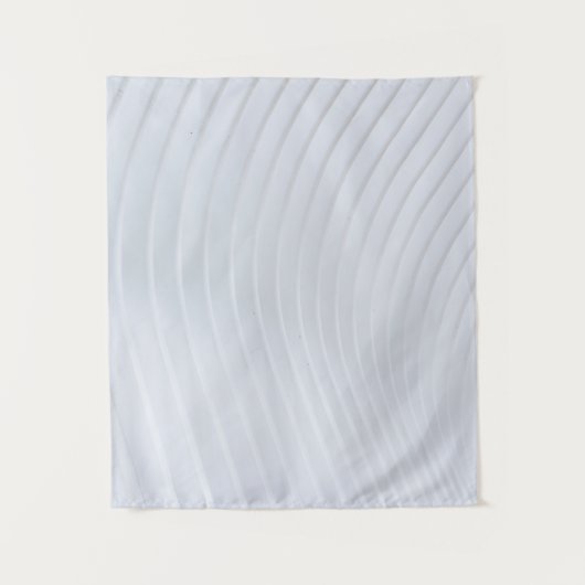 Tenture Tissu rayé blanc et gris (Devant)