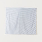 Tenture Tissu rayé blanc et gris (Devant (Horizontal))