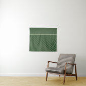 Tenture Tissu rayé vert et blanc (En situation (horizontale))