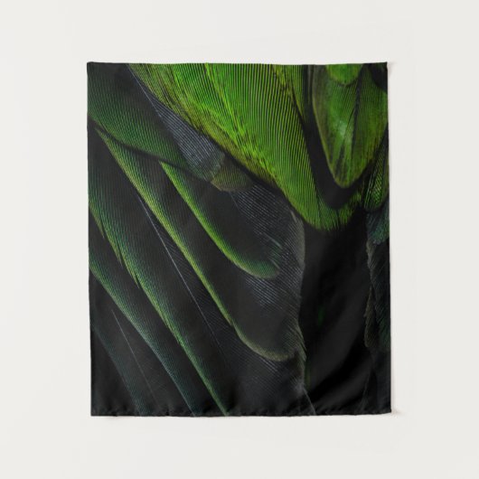 Tenture Tissu vert et noir (Devant)