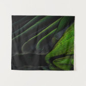 Tenture Tissu vert et noir (Devant (Horizontal))