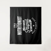 Tenture Titre du poste nutritionniste Cadeau (Devant)