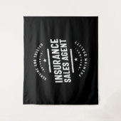 Tenture Titre du travail de l'agent de vente d'assurance (Devant)