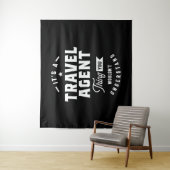 Tenture Titre du travail de l'agent de voyage Cadeau (En situation)