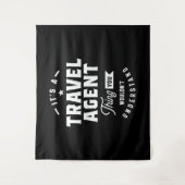 Tenture Titre du travail de l'agent de voyage Cadeau (Devant)