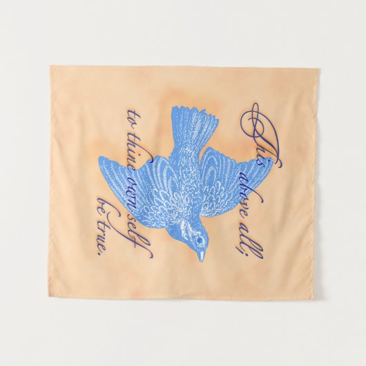 Tenture To Thine Own Self Be True Tapestry (Devant (Horizontal))