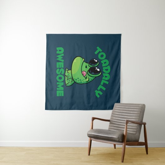 Tenture Toad de Cartoon Joyeux (En situation (horizontale))