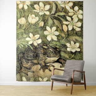 Tenture Toad et Dogwood de style Art nouveau néerlandais