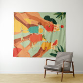 Tenture Toast Tropical à la future mariée (En situation (horizontale))