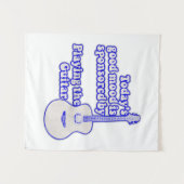 Tenture Today's good mood is sponsored by the guitar (Devant (Horizontal))