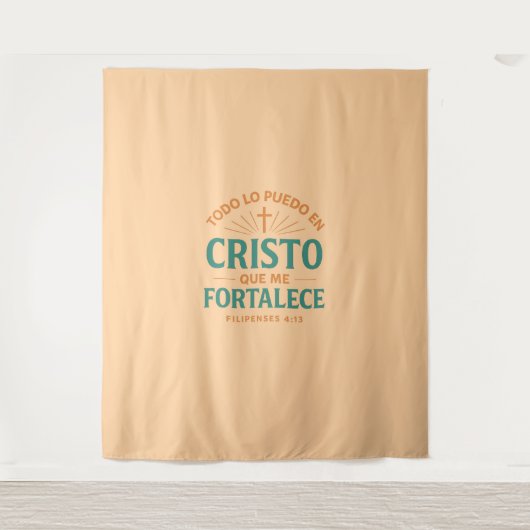 Tenture Todo lo puedo en Cristo que me fortalece (Devant)